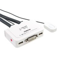 Commutateur KVM DVI 2 ports en ligne avec audio USB