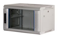 Rockstable 6U 19" Rack mural en verre trempé blanc