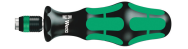 Tournevis porte-embout Wera 816 R avec mandrin à serrage rapide Rapidaptor - 33 mm - 12 cm - 33 mm - 72 g - Noir/vert