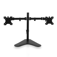 ACT Bras pour écran double autoportant, 16 kg, 13-32", VESA 100x100, noir