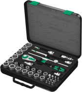 Jeu de clés à douille Wera 8100 SC 4 Zyklop pouces 1/2" 12,5 mm 38 pièces.