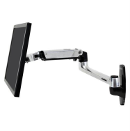 Bras mural pour écran LCD Ergotron série LX - Vis - 11,3 kg - 50,8 cm (20") - 86,4 cm (34") - 100 x 100 mm - Aluminium