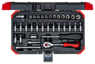 Jeu de douilles Gedore 1/4" SW4-13 mm, 33 pièces, 3300051