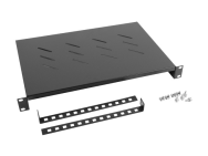 AK-1004-B : Étagère rack 1U 19", 25 kg, noire