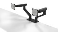 Bras double écran - MDA20 - Support de bureau pour 2 écrans LCD (bras réglable) - Noir - Taille de l'écran : 48,3-68,6 cm (19"-27") - Interface de montage : 100 x 100 mm (DELL-MDA20)