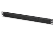 DIGITUS Câble brosse Panneau 1U Noir