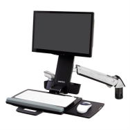 Bras combiné assis-debout Ergotron Styleview - Vis - 13,2 kg - 48,3 cm (19") - 61 cm (24") - 100 x 100 mm - Aluminium