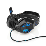 Casque de jeu USB Nedis, micro 3,5 mm