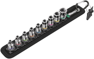 Wera Belt A 1 - Jeu de douilles - 1/4" - Métrique - 9 têtes - 4, 4,5, 5, 5,5, 6, 7, 8, 10, 13 mm
