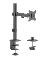 Support de bureau articulé Equip pour écran 17"-32" - Pince - 9 kg - 43,2 cm (17") - 81,3 cm (32") - 100 x 100 mm - Noir