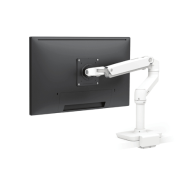 Bras de bureau Ergotron série LX - Pince en C à montage par le haut, profil bas - Pince - 11,4 kg - 86,4 cm (34") - 100 x 100 mm - Réglage de la hauteur - Blanc
