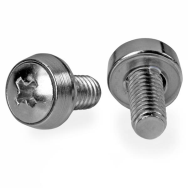 Vis pour rack de serveur StarTech 12-24, paquet de 50, nickelées