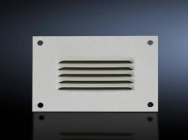 Grilles intégrées Rittal - Support plaque de ventilation - RAL 7035 (Paquet de 4)