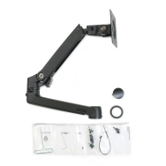 Bras Ergotron LX - Kit d'extension et de collier (noir mat) - 360° - 0 - 75° - 2 kg - 440 mm - 200 mm - 170 mm