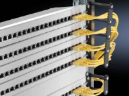 Rittal DK Barre d'acheminement de câbles - Kit de gestion de câbles pour rack - 1U - (19") (7111.214)