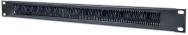 Cadre de rack avec brosse passe-fils - 1U (19")