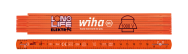 Wiha 42068 Ruban à mesurer, 2 m, orange, 135 g