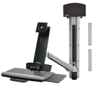 Système combiné assis-debout Ergotron StyleView - 13,2 kg - 61 cm (24") - 75 x 75 mm - 100 x 100 mm - aluminium