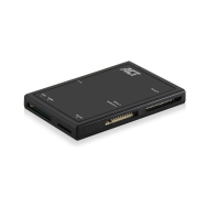 ACT Lecteur de cartes USB 3.2 SD/microSD/SDHC, noir, transfert rapide