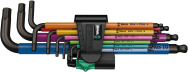 Wera 05022669001 - Jeu de clés Allen en L - Métrique - 9 pièce(s) - Acier inoxydable - 1,5, 2, 2,5, 3, 4, 5, 6, 7, 8, 10 mm - 9 cm