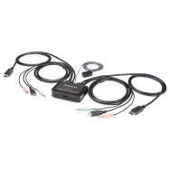 Commutateur KVM DisplayPort 2 ports 4K 60 Hz UHD DP 1.2 USB