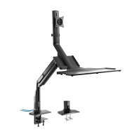 Support de bureau pour poste de travail InLine 32" 9 kg