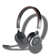 AGFEO Evolve 65 BT Duo - Headset - Head-band - Calls & Music - Grey - Status - Wireless