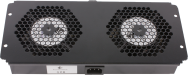 Rockstable 19" Dispositif de refroidissement 2 ventilateurs Acier Noir