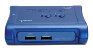 Commutateur Kvm 2 ports TRENDnet TK 207K - USB 2.0 VGA