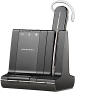 Poly Savi W740 - Casque d'écoute - Contour d'oreille - Bureau/Centre d'appels - Noir - Monaural - Sans fil