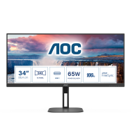 AOC V5 U34V5C/BK Moniteur LCD QHD ultra-large de 34 pouces