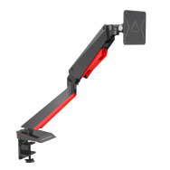 Rockstable RS-MM008 Pince de jeu à montage sur moniteur unique Noir Rouge