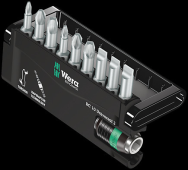 Wera 05056375001 - 9 pièces - Phillips - Pozidriv - PH 1, PH 2, PH 3 - PZ 1, PZ 2, PZ 3 - 2,5 cm