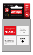 Cartouche d'encre Activejet ACC-581BNX noire 11,7 ml remplace Canon CLI-581Bk XL