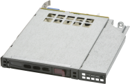 SuperMicro MCP-220-81506-0N, 1 kit de disque dur remplaçable à chaud de 2,5 pouces à l'avant pour châssis 813M, 836, au lieu d'un lecteur de DVD mince