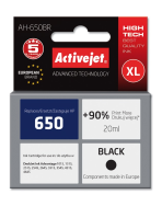 Cartouche d'encre Activejet AH-650BR noire 20 ml remplace HP 650 CZ101AE