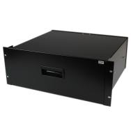 Tiroir de rangement StarTech 4U en acier noir pour racks 19 pouces