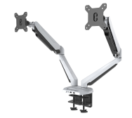 Rockstable RS-MM011W Support double moniteur 16kg Pince/Boulon Blanc