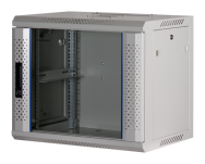 Rockstable 9U 19" Rack mural en verre trempé blanc