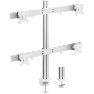 Support en aluminium pour écran quadruple en ligne 32"
