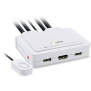 Commutateur KVM HDMI 4K à 2 ports en ligne