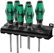 Wera 335/350/355/6 Kraftform Plus - Noir/Vert