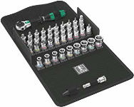 Wera 8100 SA All-in - Jeu de clés à douilles - 42 pièces. - Noir, chrome, vert - Poignée à cliquet - 1 pièce. - 1/4"