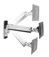 Bras interactif Ergotron - VHD - 31,8 kg - 76,2 cm (30") - 152,4 cm (60") - 600 x 200 mm - Réglage de la hauteur - Aluminium - Noir