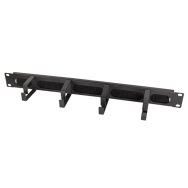 Panneau de gestion des câbles LogiLink 19" 4 anneaux en acier