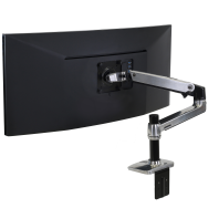 Bras de bureau pour écran LCD Ergotron série LX - 11,3 kg - 86,4 cm (34") - 75 x 75 mm - 100 x 100 mm - Noir