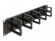 Delock 66917 - Panneau de gestion des câbles - Noir - Métal - Plastique - 2U - Chine - 48,3 cm (19")