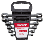 Gedore R07405006 3300898 Double-Ringratschenschlüssel-Satz 6teilig