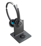 Cisco 562 - Casque - Arceau - Bureau/Centre d'appels - Noir - Gris - Binaural - Sans fil