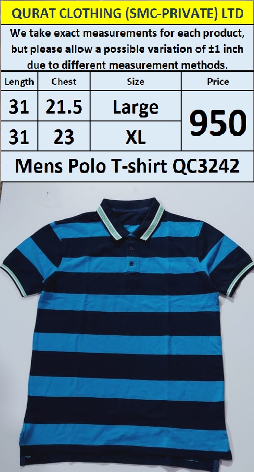  Branded Men's T-Shirt QC3242 - Export Product